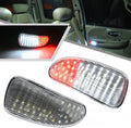 2Pcs F150 LED Courtesy Door Lights for Ford F150 1997-2003, F150 SVT Lightning 1999-2002, F250 Light Duty 1997-1999 Red& White LED Side Door Panel Light Door Interior Light Step Lights Clear Lens