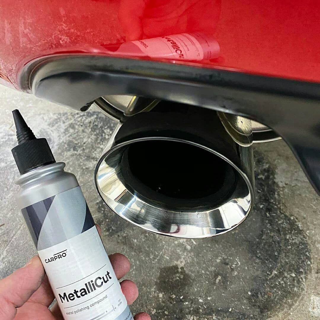 CARPRO Metallicut Metal Polish & Cleaner for Metal, Stainless Steel, Aluminum - Chrome Polish Exhaust Tips, Wheels, Bumpers & Trim - Diamond Powders that Finish to an Extreme Gloss - 150mL (5oz)