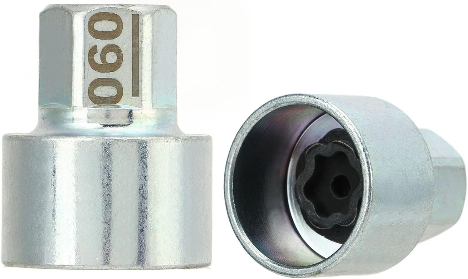 Oumefar Wheel Lock Lug Nut Remover Tool, Metal Wheel Lock Key Anti Theft Lugnut Socket Replacement for Car 1 3 5 6 7 Series X1 X2 X3 X4 X5 X6 Z4 (060)