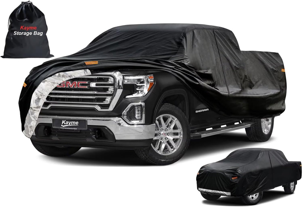Kayme Truck Cover Custom Fit GMC Sierra Regular Cab Short Bed. Full Exterior