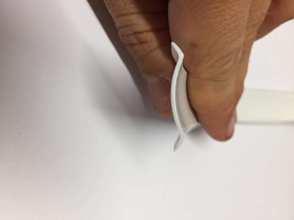 Automotive Authority White Vinyl 1" Insert Molding Trim Screw Cover RV Camper Travel Trailer (White, 100 ft)