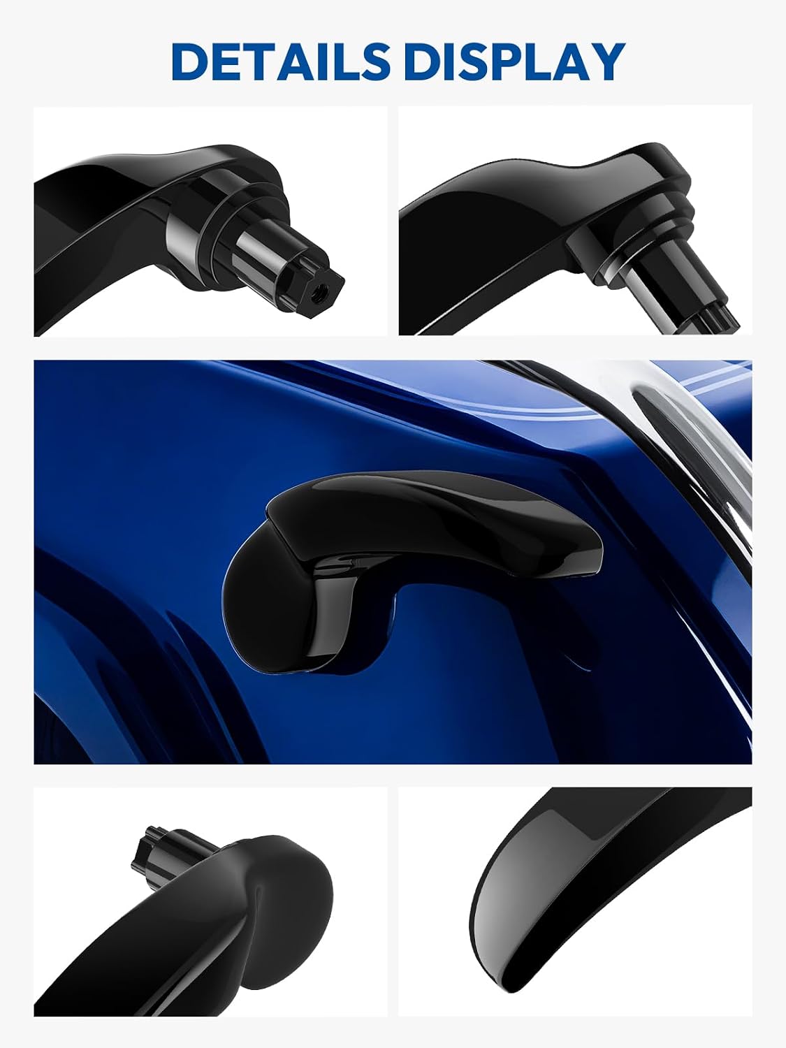 Saddlebag Latches Kit, Saddlebag Lifters Compatible for Harley Touring 2014-2024 Street Glide Electra Glide Road King with Hard Saddle Bag Latch Handle for Motorcycle, Black