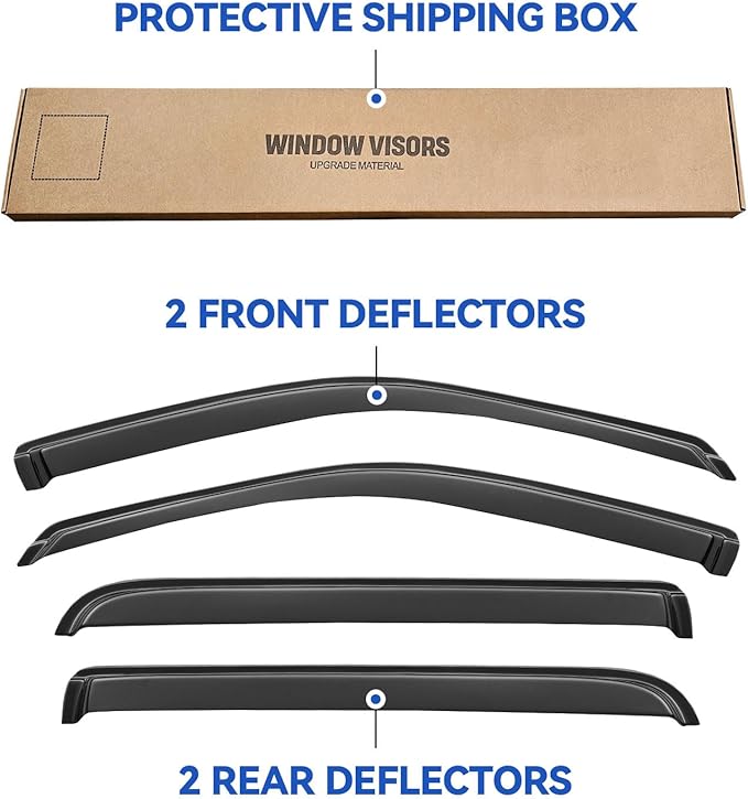 Window Visors Rain Guards Shield - Image 5