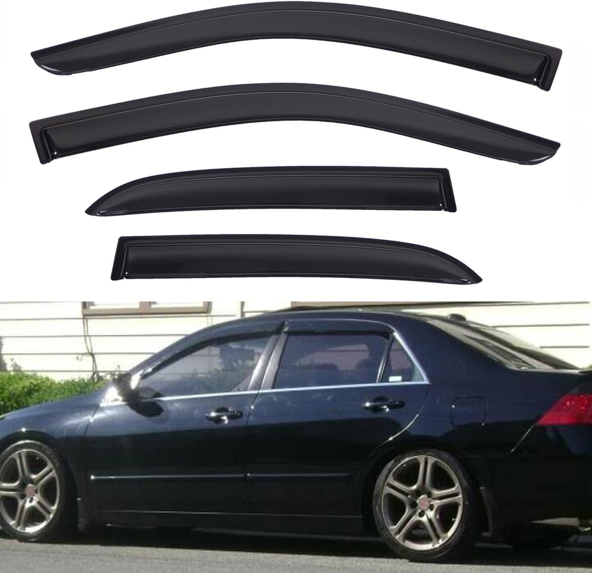 Set of 4 Window Rain Guard Compatible