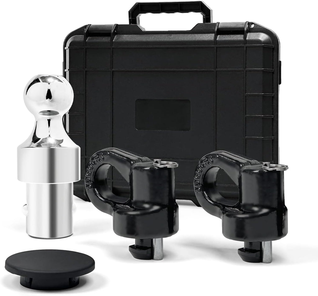 Grandroad auto 60692 Puck System Gooseneck Hitch Ball Kit, 38K LBS GTW, Compatible with 2013-2026 Ford F250 F350 F450, 2016-2026 Chevrolet Silverado, GMC Sierra & Nissan Titan XD, 2-5/16 Inch Ball