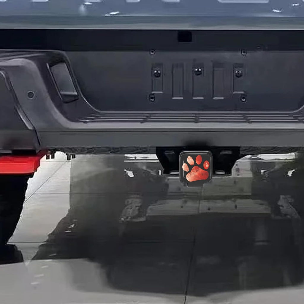 Foot Logo - Hitch Cover Universal Fits for 2-inch Hitch, 2" Trailer Receiver Hitch Cover Tube Plug Insert, Car Exterior Accessories for Jeep RAM GMC Ford Toyota Honda Nissan SUV RV Trucks & More
