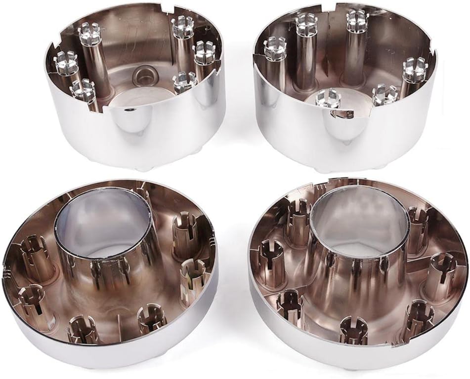 PIT66 17 Inch Wheel Center Caps Fit Ford F350 Dually 2005-2016 (DRW) | Hubcaps Cover, 4x4 4Pcs Chrome,Compatible with 2005-2016 Ford F350 Super Duty Dually (DRW)