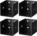 gbgs 4 pack 4x4 pergola wall mount bracket,black, main product view