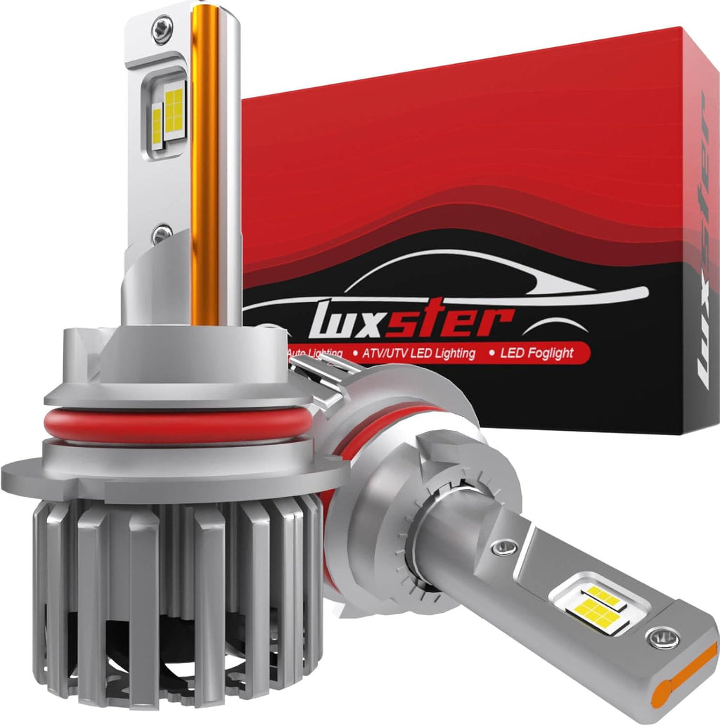 LUXSTER HolyKnight 9007 HB5 30000lm 55W LED Light Bulbs, Dual Beam, Adjustable