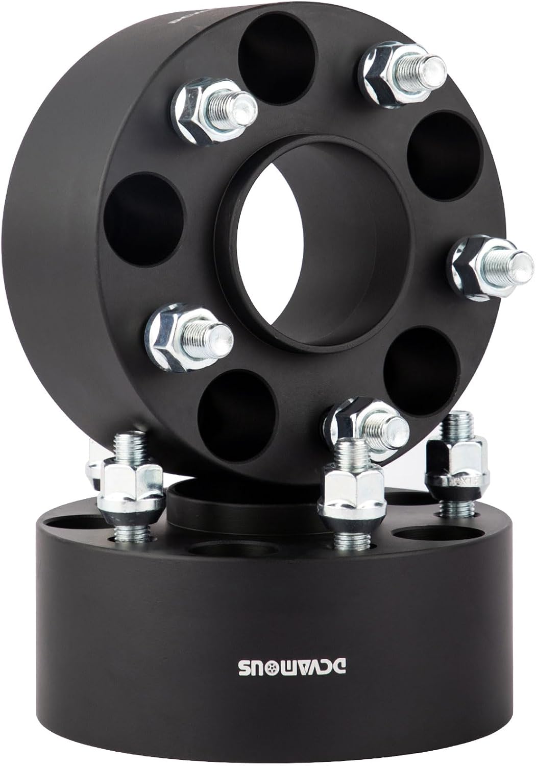 2pc Forged 5x4.75 Hubcentric Wheel Spacers 2.5 Inch Thick with 12x1.5 Studs | Compatible with Chevy-GMC 5 Lug 5x120.65 Rims for 1982-2003 Camaro, 1984-2019 Corvette, 1983-2005 Blazer, 1982-2004 S10