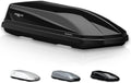 Perflex Exclusive Rooftop Cargo Box Carrier Large 17.7 Cubic Feet Car Top Mount Travel Luggage Storage, Dual Side Opening, 130 Lbs Weight Capacity, Extra Keys, Straps (Black)
