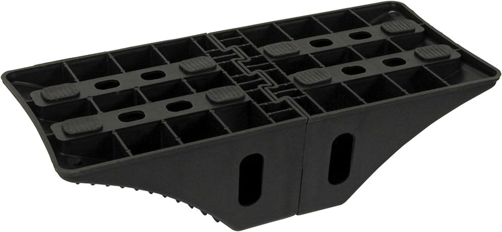 Extreme Max 5800.5852 Heavy-Duty Interlocking Wheel Chock for Tandem Axle Trailers and RVs - 9.2" x 8.2" x 4.7", Pair