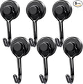 MIKEDE Magnetic Hooks, 40Lbs Heavy Duty Neodymium Magnet Hooks Black Magnets by MIKEDE