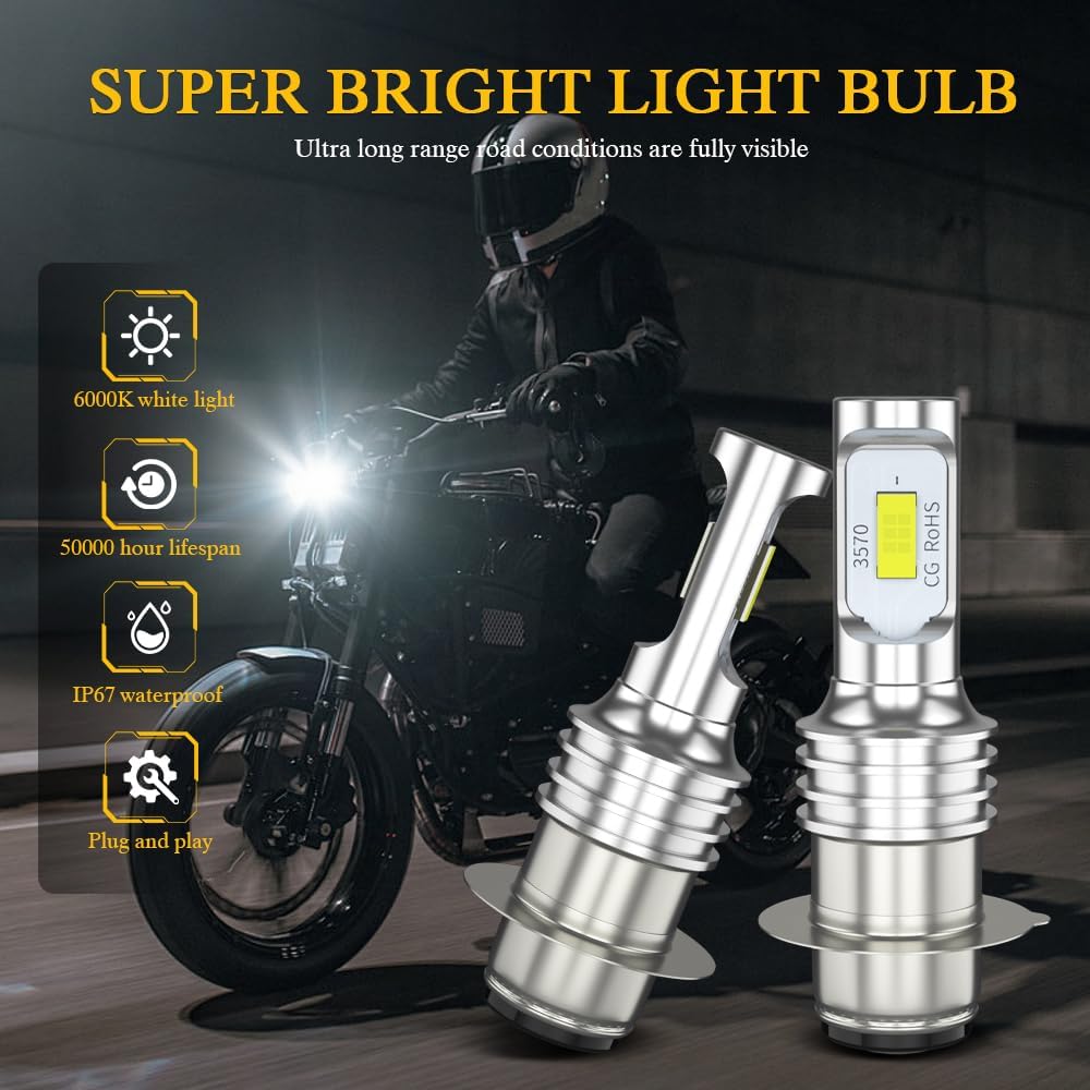 Compatible for Kubota L3901H L4600 L4701 tractor TC422-30050 Light Bulbs, Tractor Headlights, Plug n Play, 6000K White, Pack of 2