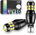 912 921 LED Bulbs Reverse Lights Xenon White 2200 Lumens Extremely Bright Canbus Error Free W16W T15 906 3030 20-EX Chipsets with Lens for Tail Backup Lights, Pack of 2