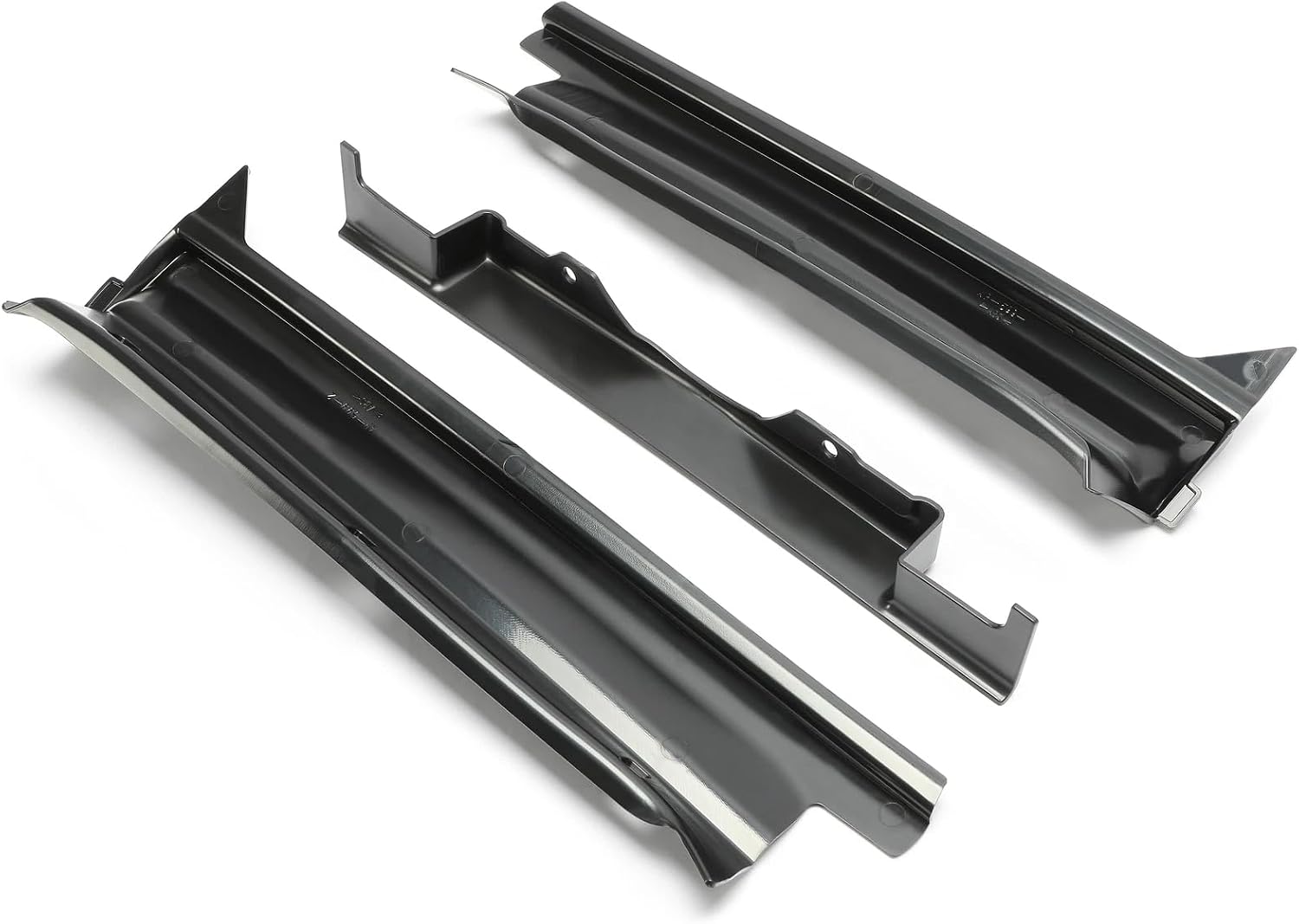 3PCS Bumper Fillers For 1977-1979 Cadillac DeVille Fleetwood Brougham | Color: Black,Material: High quality Plastic,Placement : Left, Rear, Right,rear bumper filler replacement panels