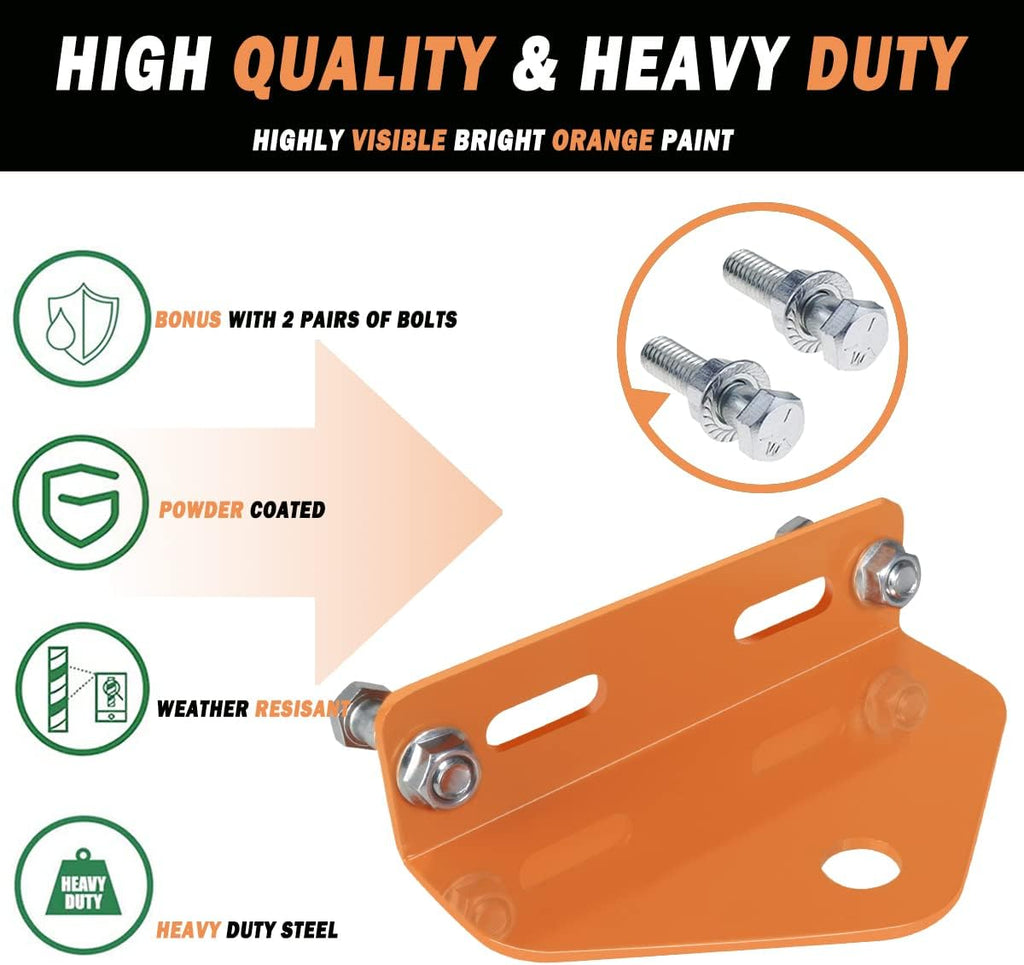 Universal Heavy Duty Zero Turn Mower Trailer Hitch - 3/4'' Trailer Hitch Mount - 3/16 Inch Thick and Rugged Steel with 2 Nuts and Bolts