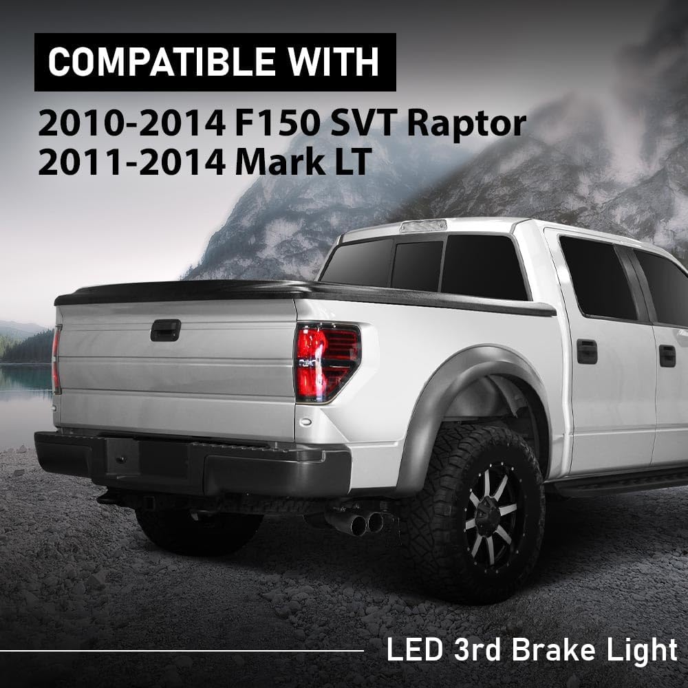 ALLGOOD LED Third 3rd Brake Light | Compatible with Ford F150 SVT Raptor 2010-2014, Fit Lincoln Mark LT 2011-2014 AL3Z-13A613-G, AL3Z13A613G