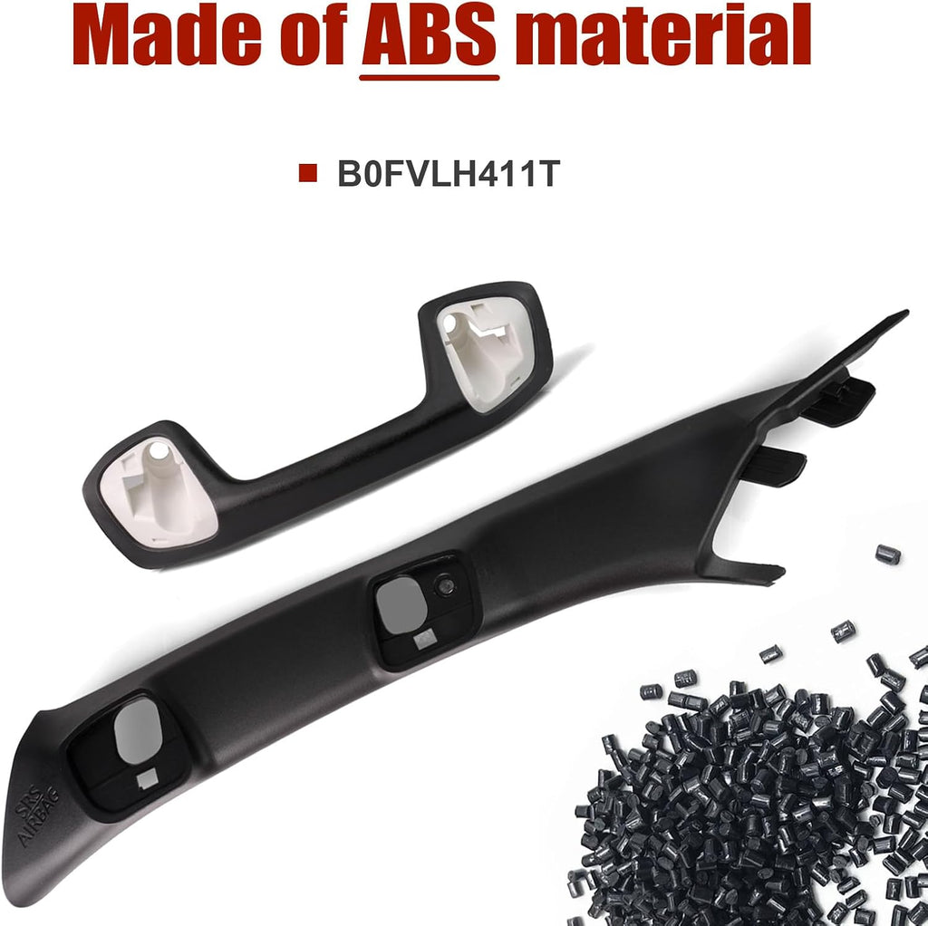 A-Pillar Grab Handle for Toyota Tacoma 3rd Gen 2016-2023 Black | Driver side A-pillar handle for Toyota Tacoma 2016–2023. OEM-style texture matches factory passenger side