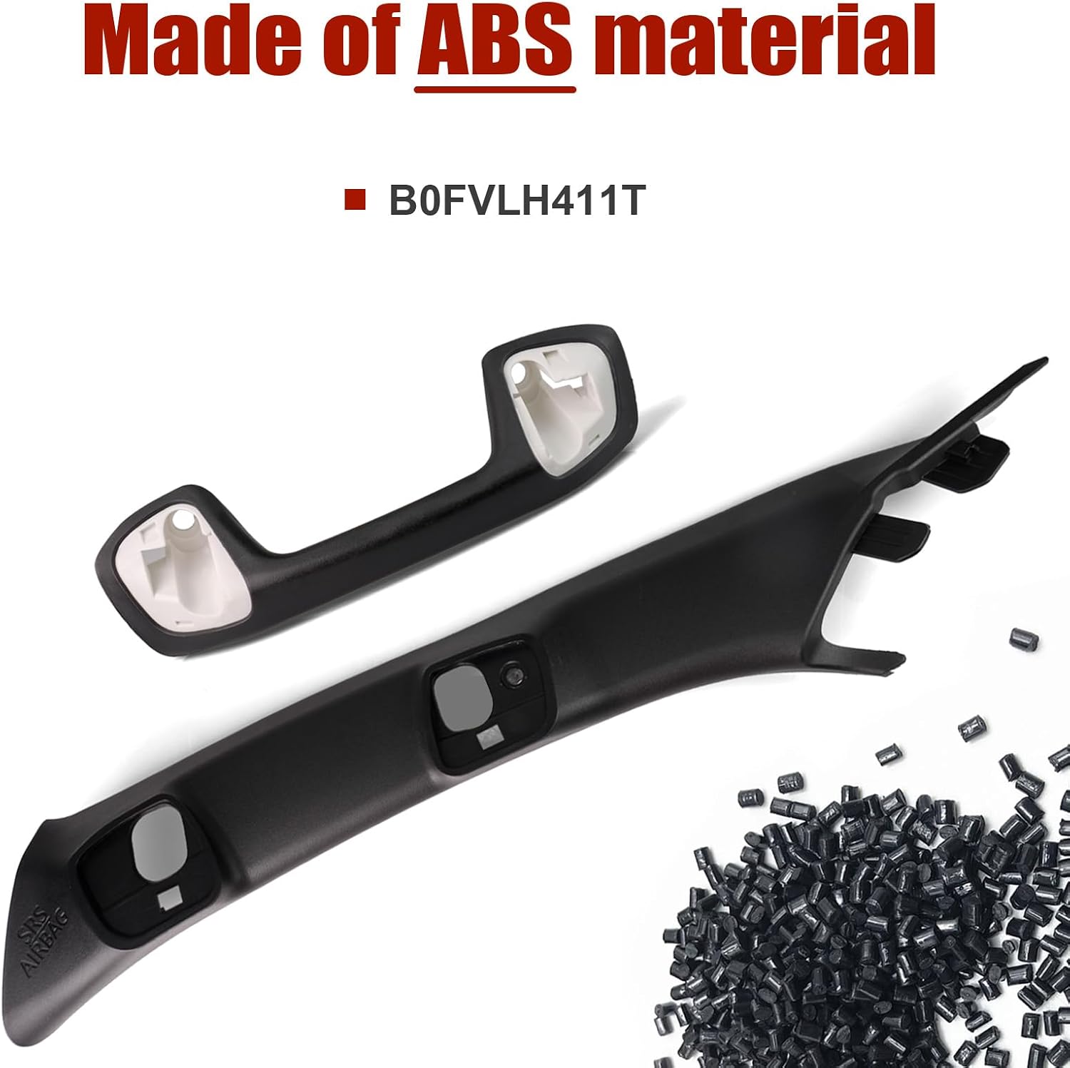 A-Pillar Grab Handle for Toyota Tacoma 3rd Gen 2016-2023 Black | Driver side A-pillar handle for Toyota Tacoma 2016–2023. OEM-style texture matches factory passenger side