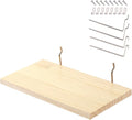 Shelves for PegBoard, Pine Wooden Pegboard Shelf Wall Organizer, Wooden Board by Unknown