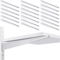 croblissful 20 pcs adjustable shelf brackets for double, main product view