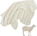 MAQIHAN Chamois Cloth for Car Drying Super Absorbent Sheepskin Shammy Towel Soft Gentle Large 23.6x35.4in Reusable Premium Car Vehicle Detailing (5.7 sq ft)