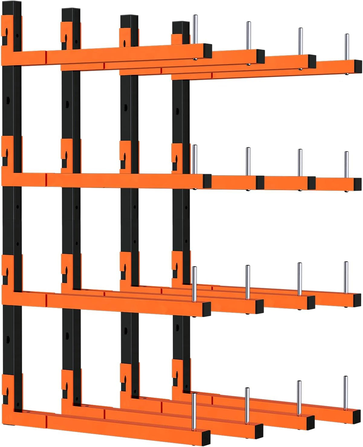 lumber storage rack, wall mount removable & adjustable, main product view
