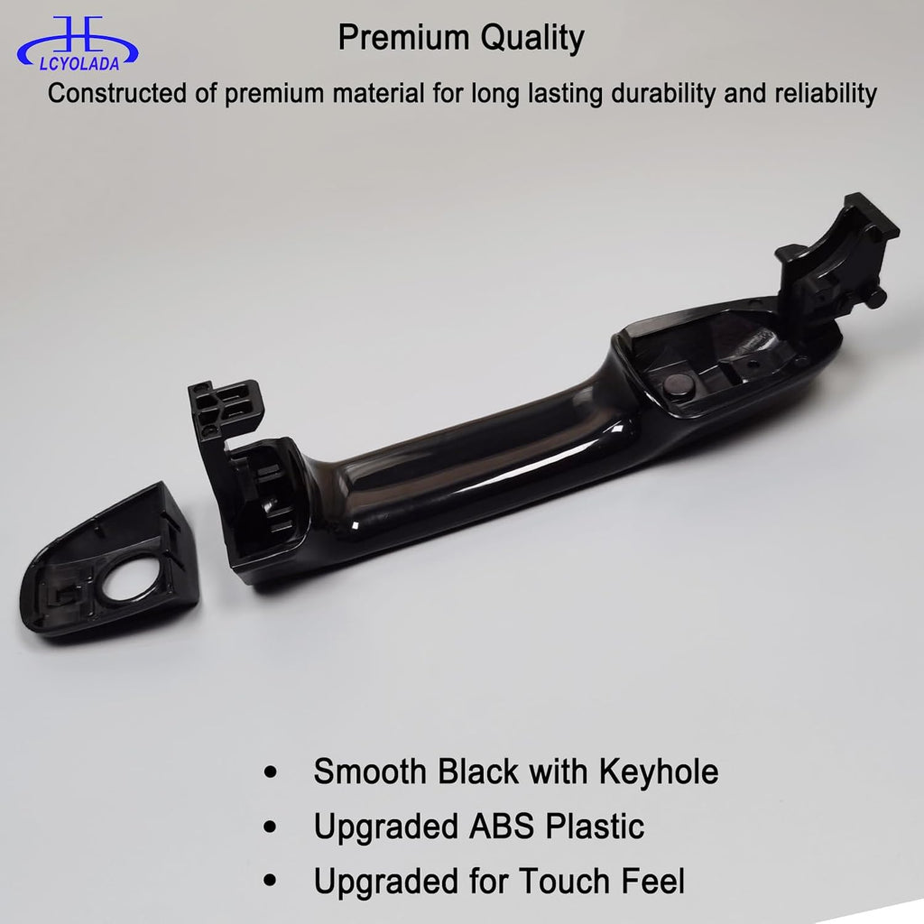 Exterior Door Handle Front Left Driver Side Compatible with Toyota Camry 2012-2017, Black