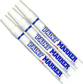 Paint Markers Oil-based Pen Permanent Waterproof Car Tire Tread Rubber Metal - 3 pcs (Blue)