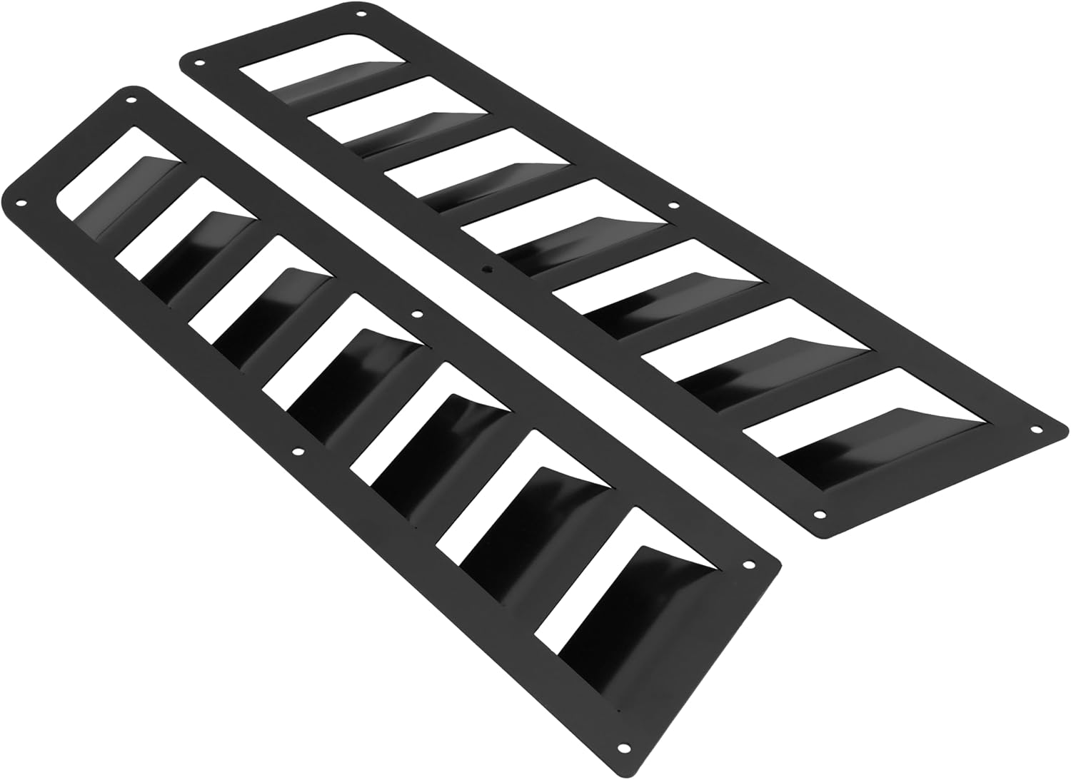 ALMULOO Universal Hood Vent Cooling Panel Front Hoods Air Intake Vent | Cooling Scoop Bonnet Cover Steel Electrophoresis Primed Black