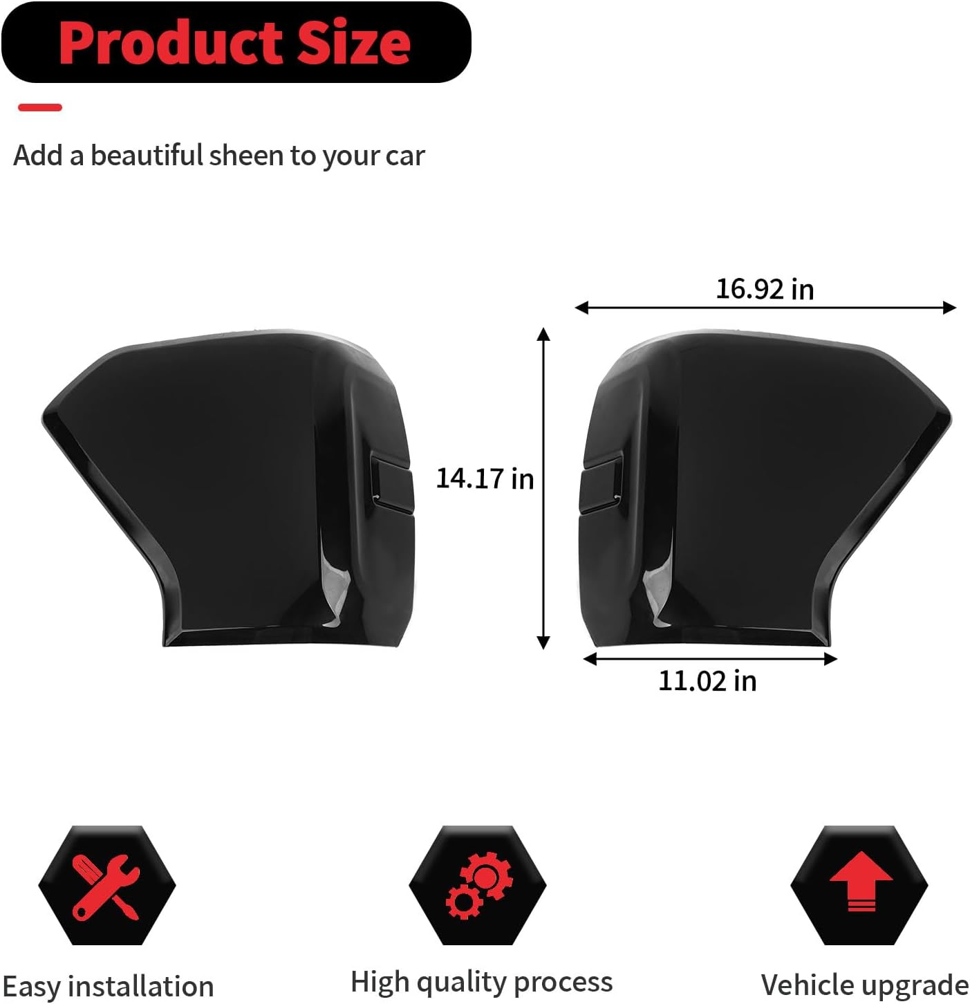 RT-TCZ Smoked Black Tail Light Lamp Cover Guard Trim Decoration Exterior Accessories for Ford Expedition 2022 2023 2024