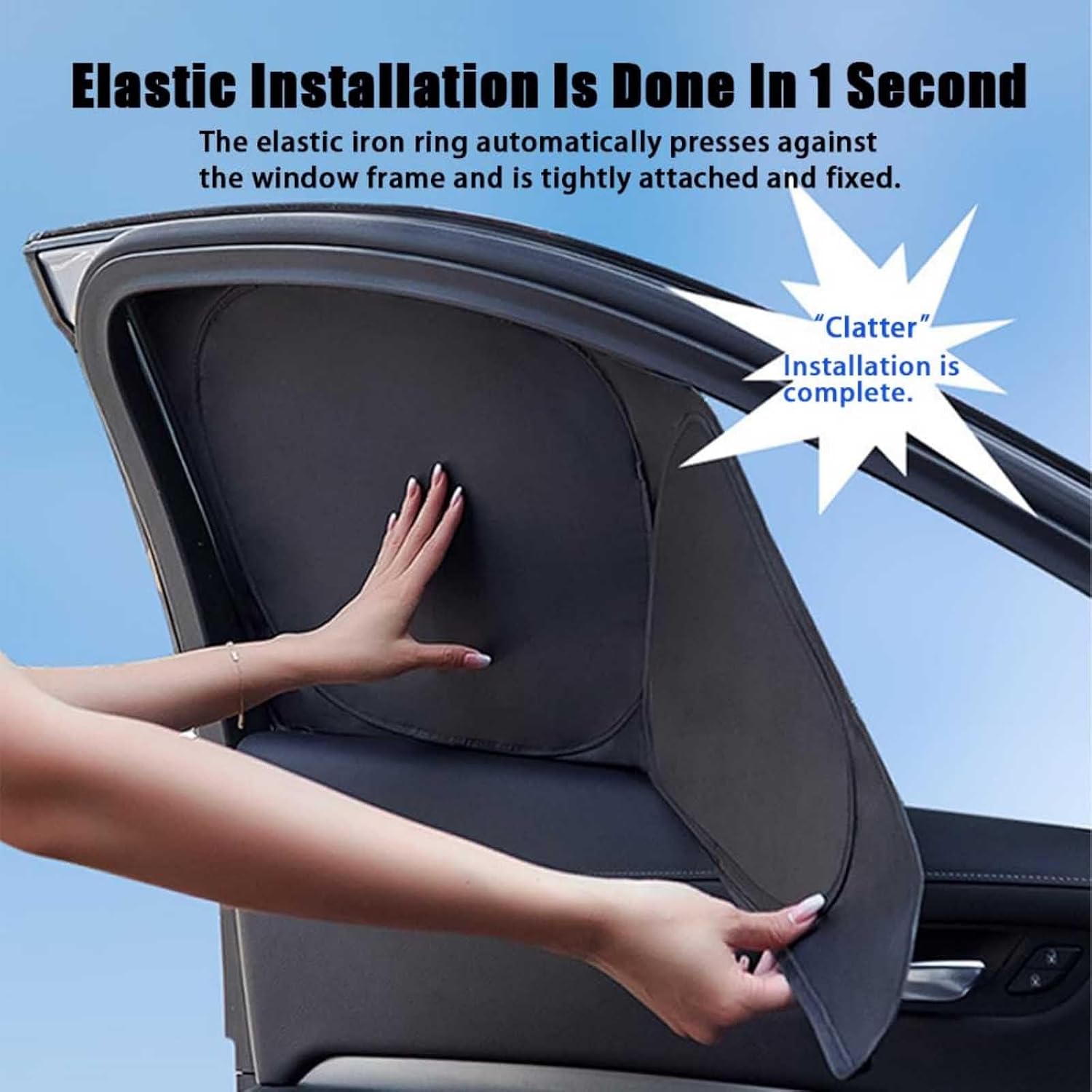 Car Side Window Sun Shades for Cadillac CT6 2016-2025, Blackout Side Window Sun Shade for Privacy Side Window Sun Shade Keeps Cooler,All Windows/8 Pieces