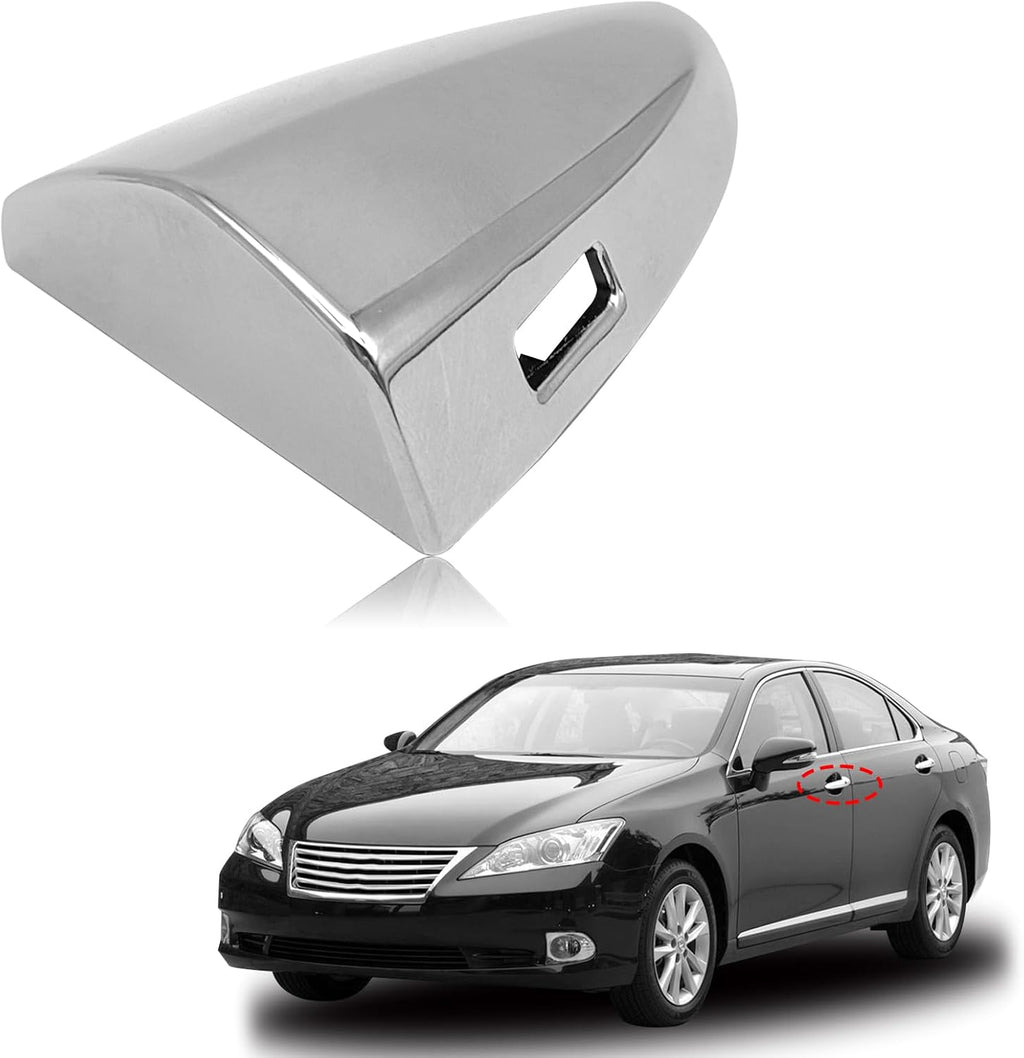 Chrome Door Handle Cover Cap Compatible with Lexus ES350 2007-2012 LS600hl 2008-2016, LS460 2007-2017 Front Driver Side Door Handle Key Cover Cap Replacement 69218-33010