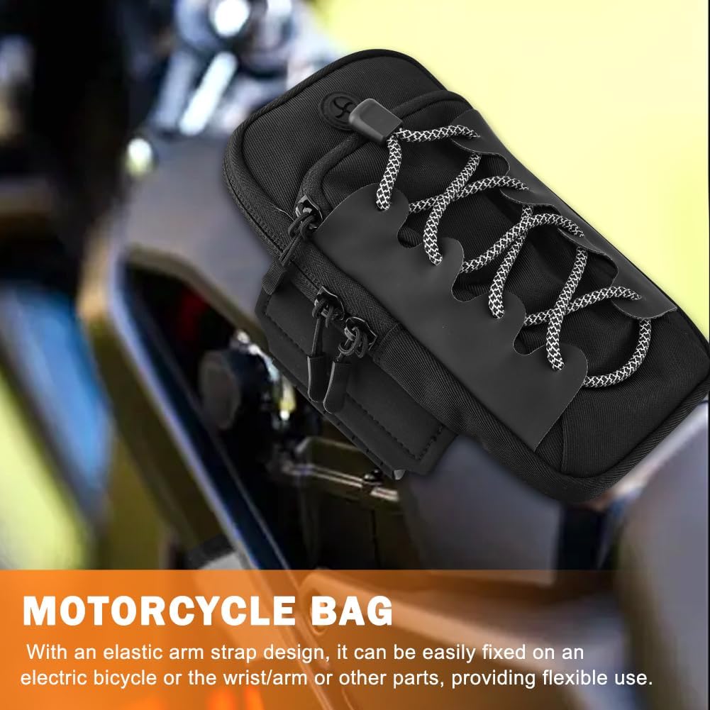 Electric Dirt Bike Bag Fits for Surron Light Bee/Talaria/X160/X260/E Ride Pro/Surron Ultra Bee/Rawrr Mantis/Tuttio Soleil 01, for Phone ID Card Drinks Key Daily Storage(COLOR:Black)