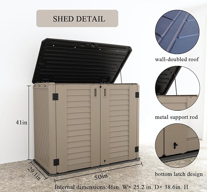 KINYING Outdoor Storage Shed - Image 3