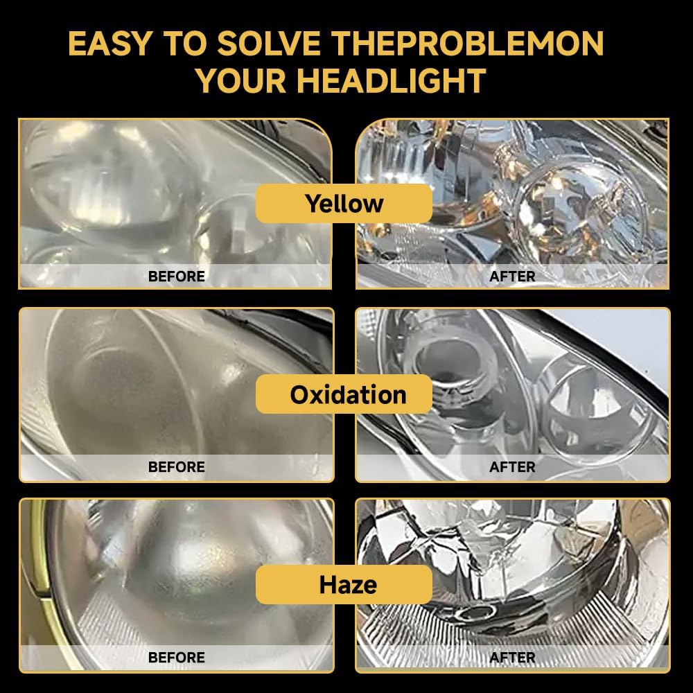 2026 new Model Multifunctional Car Headlight Polishing for All Vehicle TypesCar Headlight Restoration Polishing Kits,Headlight Cleaner and,Automotive Headlamp Restoration Fluid Oxidized。 (1pc)