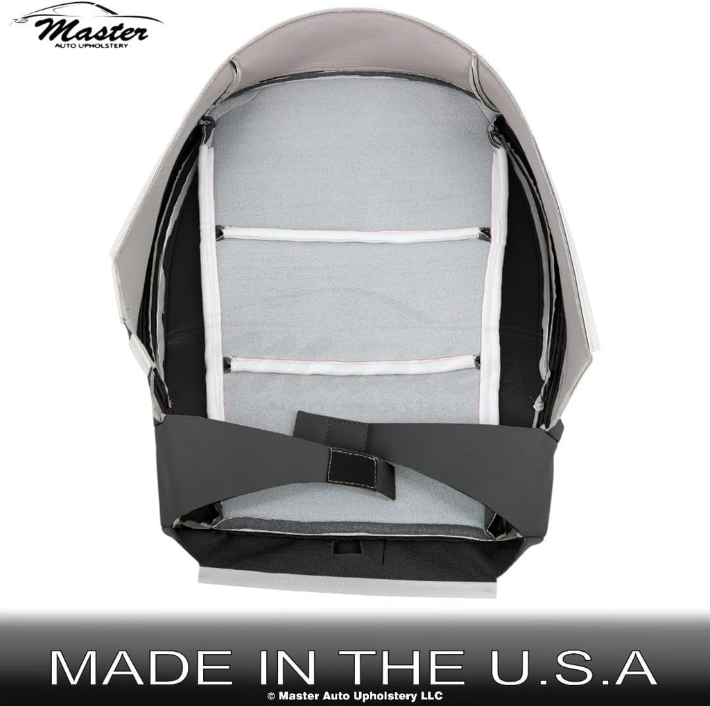 Master Auto Upholstery 2012-2019 fits Hyundai Santa Fe Genuine Leather Front Driver Bottom Cover Black