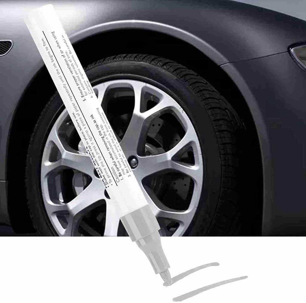 Tyenaza Tire Marker Pens, Waterproof Professional Car Pencil Tire Paint Pen Marker Lettering (White)