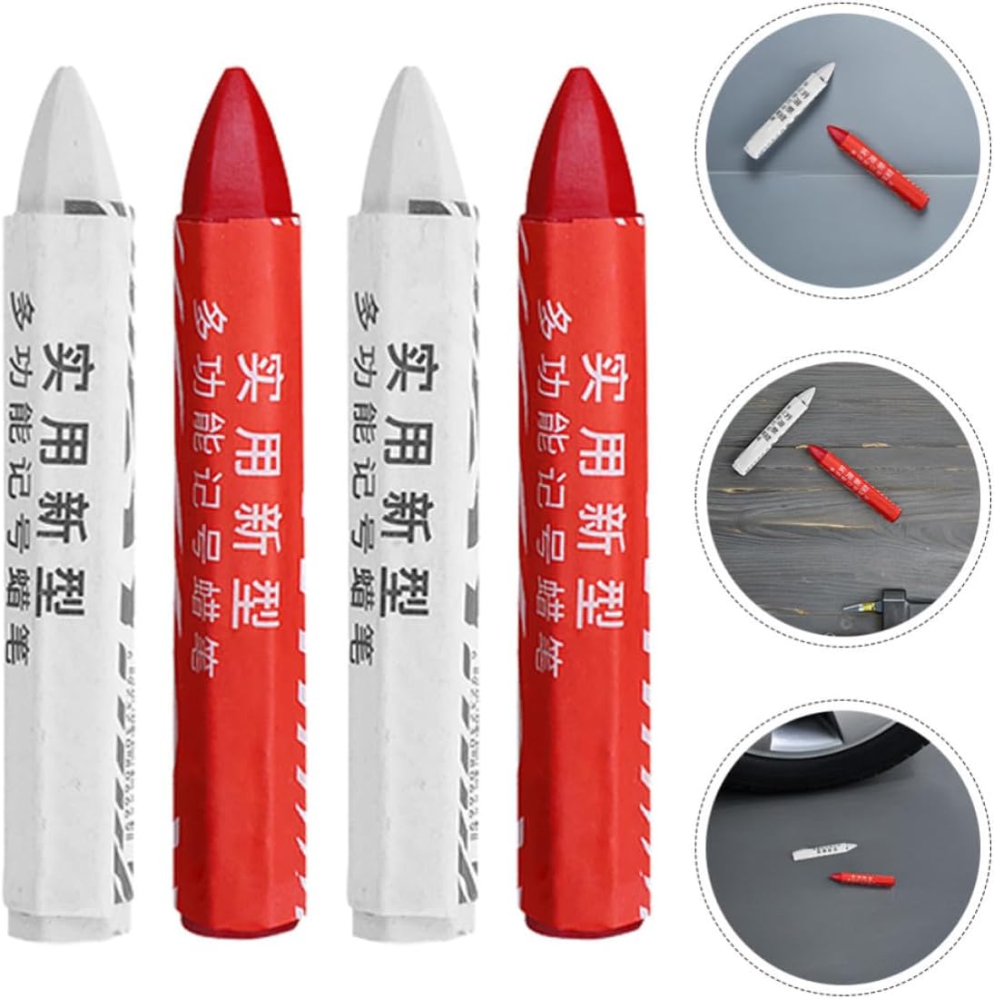 GANAZONO 20pcs Waterproof Wax Tire Marker Pen for Car and Motorcycle Tires for Automotive Maintenance