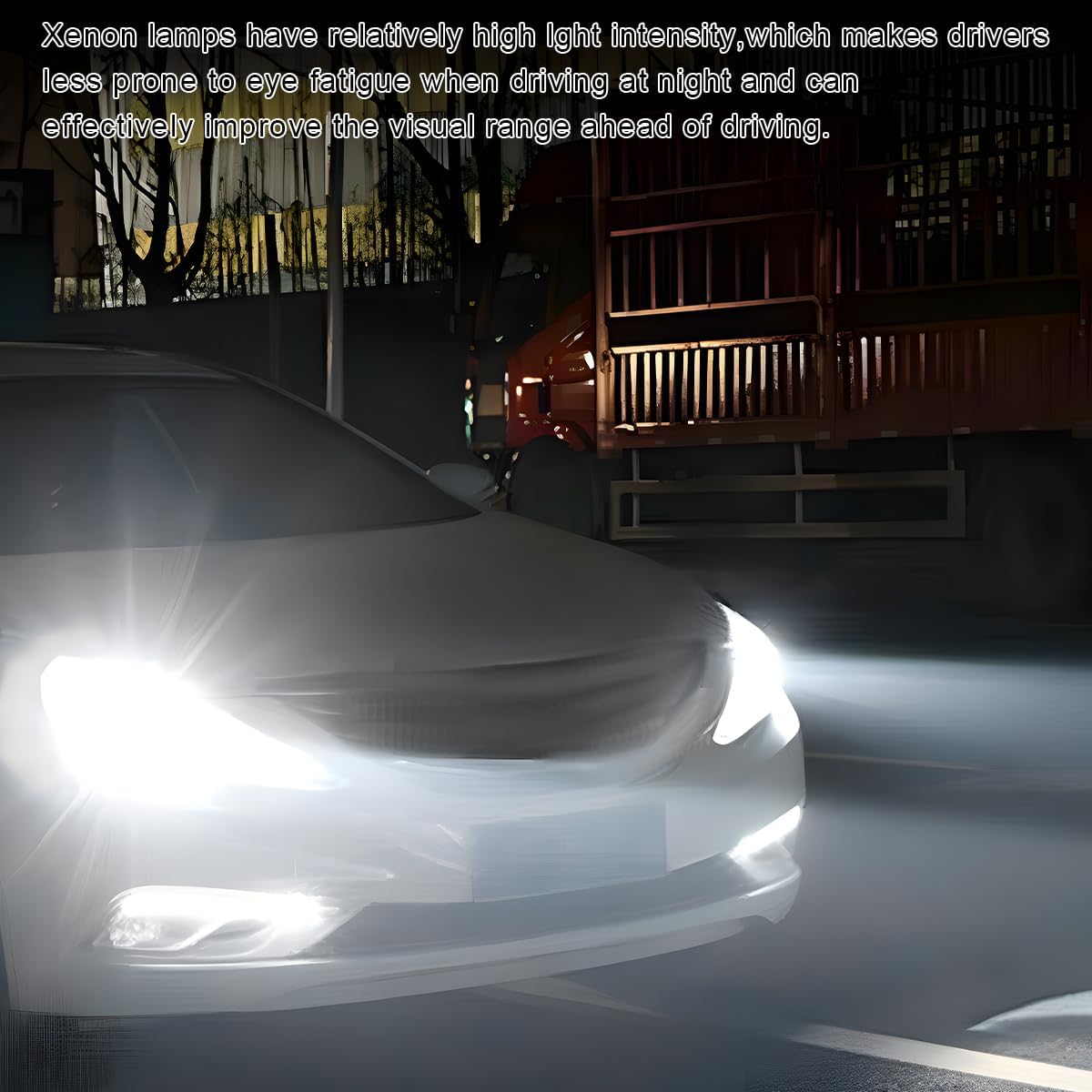 DXNQ 2 PCS DC 12V 55W Xenon HID Ballast, Ultrathin Xenon HID Ballast Control Unit with Igniter Module, DC Headlight Stabilizer Control Module Replacement, Car Accessories