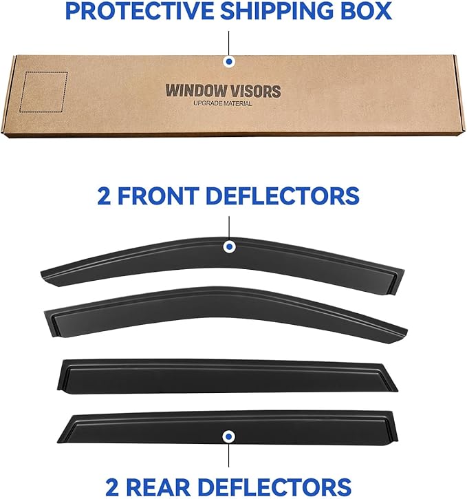 Window Visors Rain Guards Shield - Image 6