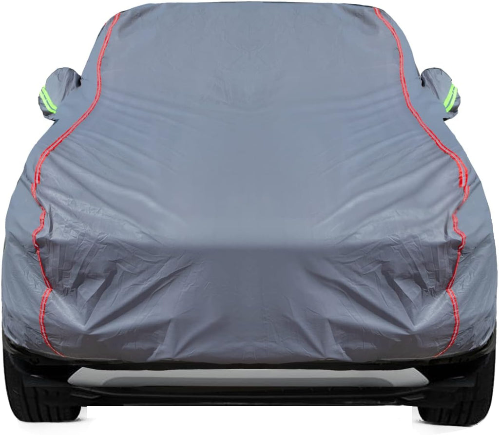 Breathable New Material, Waterproof Car Cover, Locks and Zipper Doors,