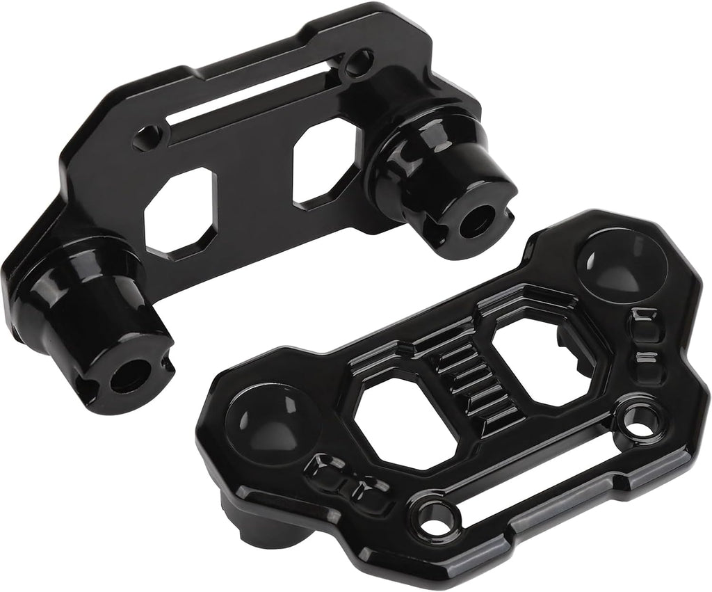 Wrangler JL Light Bar Hood Mounting Brackets, Gladiator JT Ditch Light Cowl Mount Brackets A-Pillar LED Fog Light Pod Brackets for 2018-2025 Jeep Wrangler JL JLU 4xe Gladiator JT Accessories