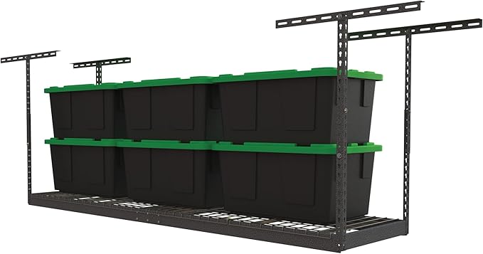 MonsterRax Overhead Garage Storage Rack 2x8, Ceiling Mounted Shelving, - Image 2