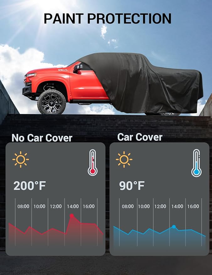 Proadsy Car Cover for Rivian R1T 2025 2024 2023 2022 Windproof All Weather - Image 9