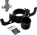 Aluminum Trailer Chain Holder with 7 Way Plug Holder Mount,Towing Chain Organizer for 2 in and 2.25 in Tongue Jack Tubes,RV Camper Travel Trailer Accessories