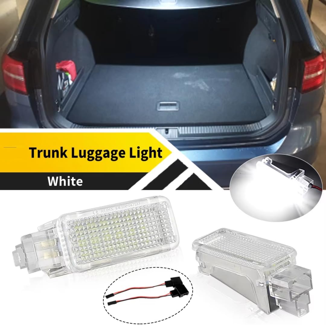 Car Trunk Light for Audi Q5 8R 2009-2012 TT 8N/8J Coupe/Roadster 2000-2012, 1pc/2pcs Luggage Trunk Lights Luggage Compartment Lamp