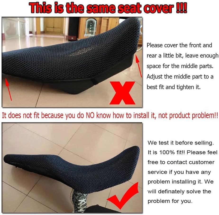 Compatible with 2024-2026 CF-Moto 450MT IBEX450 MT450 Ibex 450 MT Mesh Net Rear Seat Cover Cushion Guard Protector Sun-Proof Insulation Net