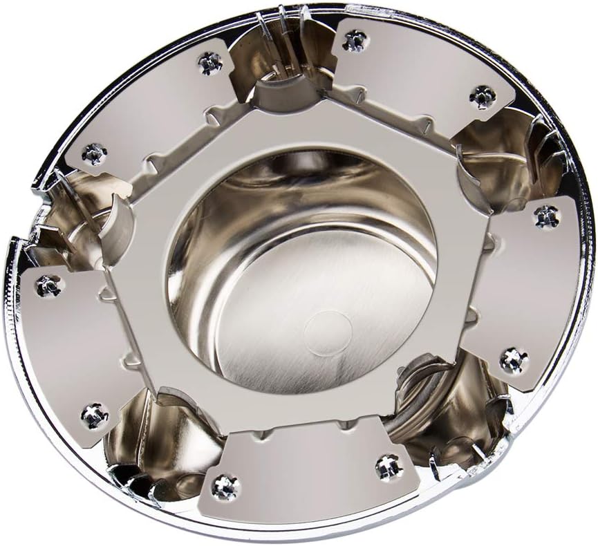 B4B BANG 4 BUCK 4 Packs 7" Center Cap with 5-Lug Steel Wheel Chrome for Ford 1997-2003 F150 F-150 97-02 Expedition